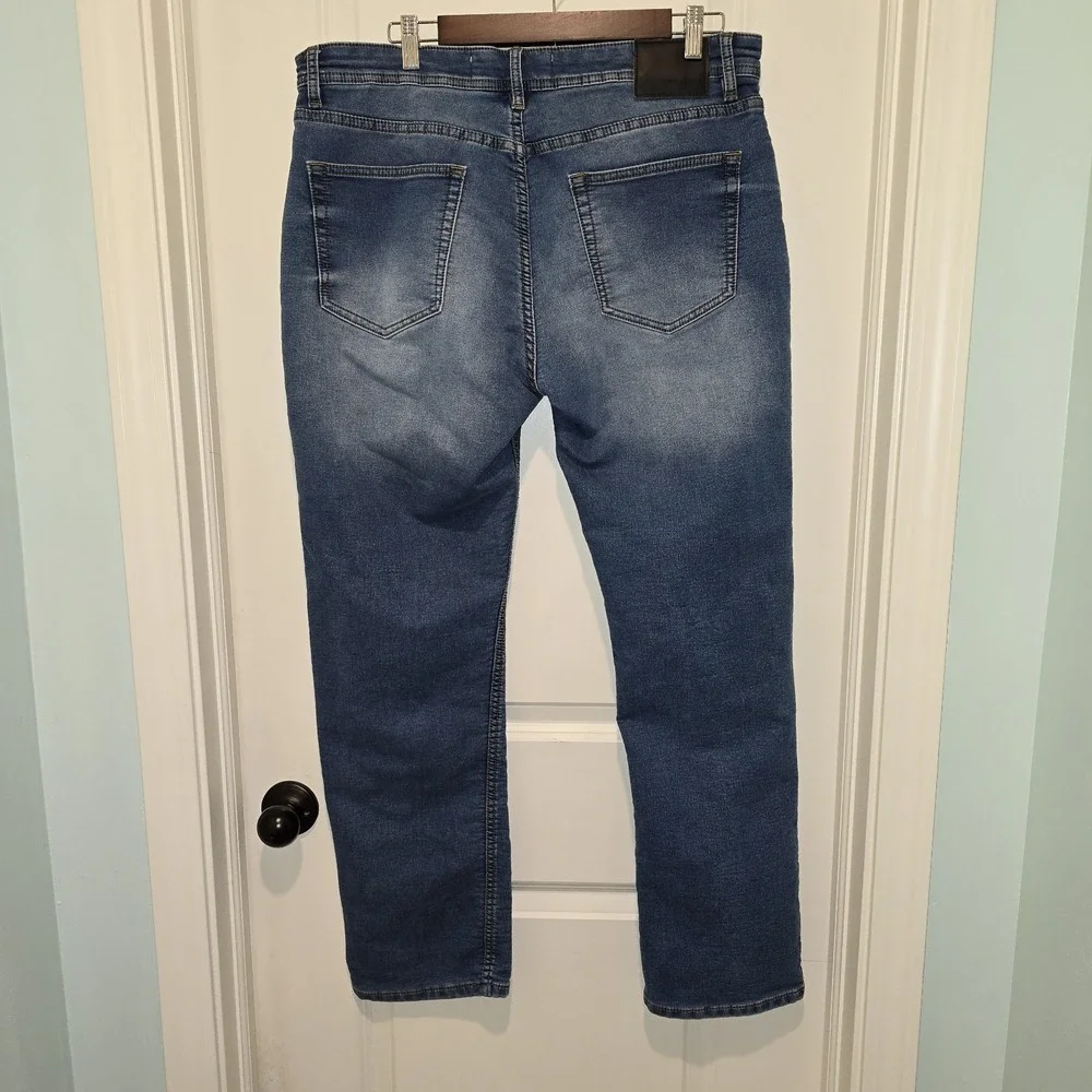 Tailor Vintage Men's Blue Denim Jeans Size‎ 36x32 Straight Fit